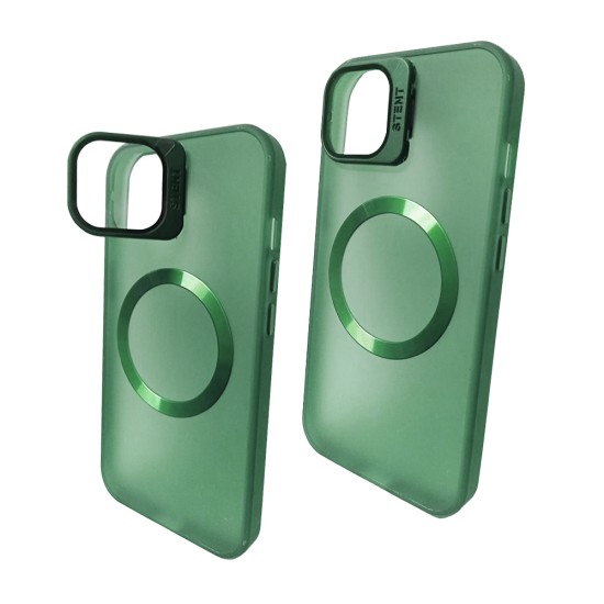 Silicone Fusion Protection Case for Apple iPhone 15 Green